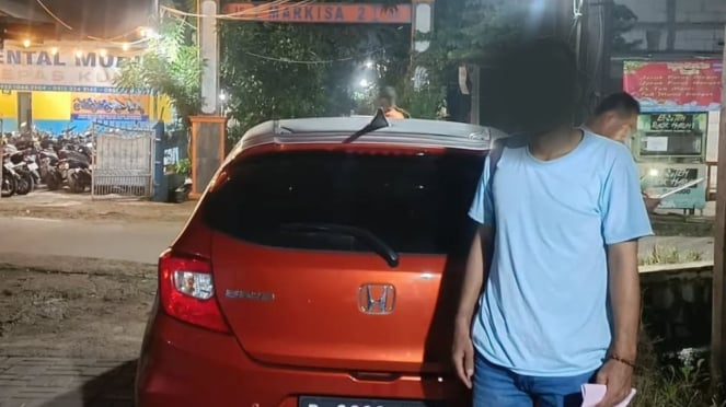 Kendaraan yang diduga jadi pemicu penembakan bos rental mobil