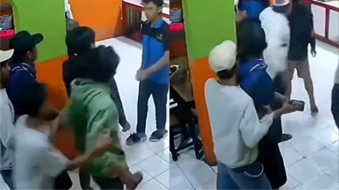 Miris! Sekelompok Pemuda Menganiaya Karyawan Makan Nasi Padang