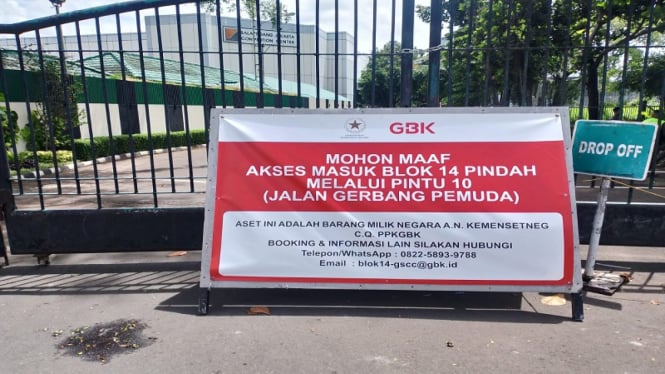 Akses ke Blok 14 GBK ditutup usai Gedung JCC diambilalih negara  