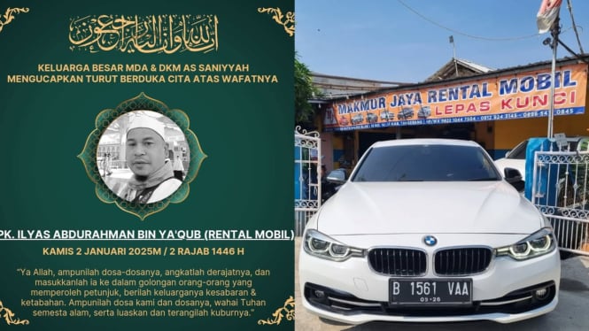 Ilyas Abdurrahman, bos rental yang tewas ditembak di Rest Area Tol Tangerang-Merak.