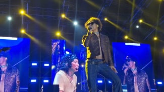 Slank Bawa Anak-anaknya ke Atas Panggung Konser Pasar Malam Empat Satoe