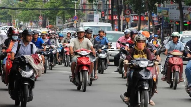 Kondisi jalanan di Vietnam