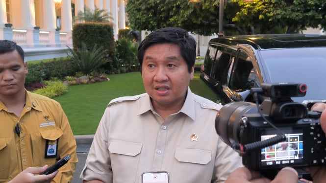 Menteri Perumahan dan Kawasan Permukiman, Maruarar Sirait di Kompleks Istana Kepresidenan, Jakarta Pusat