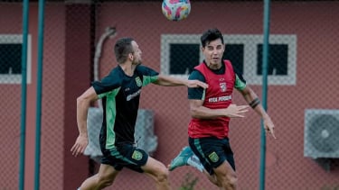 Dime Dimov saat mengikuti Latihan Tertutup jelang lawan PSS (Sumber: Instagram Persebaya)