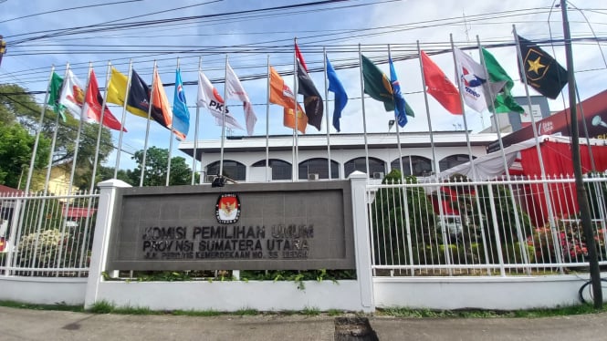 Kantor KPU Sumut, di Kota Medan.(B.S.Putra/VIVA)