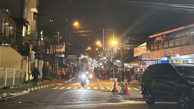 Jalan Imam Bonjol Kota Batu pasca kecelakaan maut