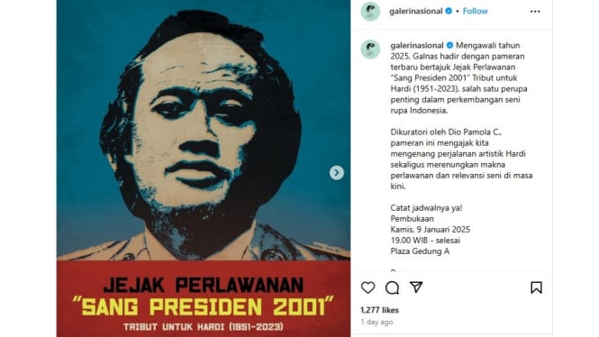 Galeri Nasional buka pameran Jejak Perlawanan Sang Presiden 2001