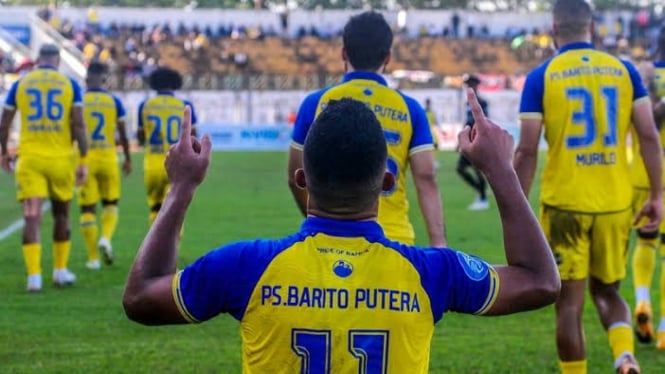 PS Barito Putera saat bermain di Stadion Demang Lehman pada beberapa waktu lalu - Foto Dok Istimewa 