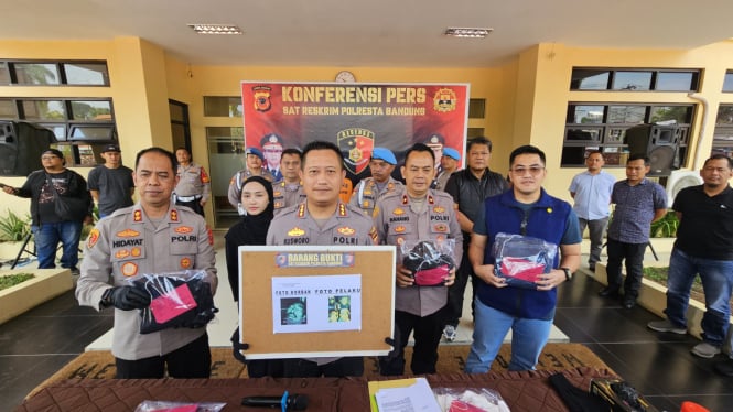 Polresta Bandung Merilis Lima Tersangka Penganiayaan kepada Warga hingga Terluka