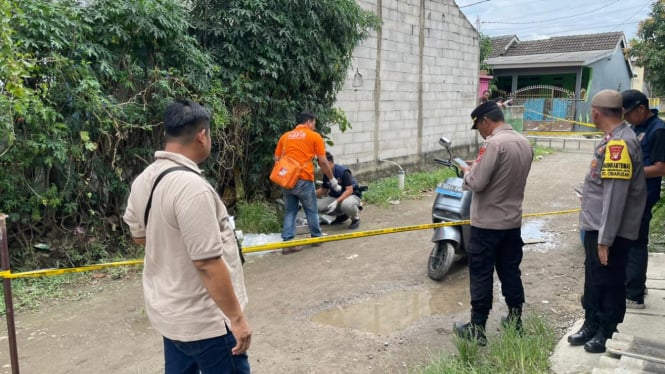 Lokasi Sandy Permana ditemukan tewas.