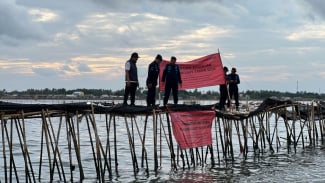 Polairud Siap Bersinergi dengan KKP untuk Bongkar Pagar Laut 30 Km di Tangerang