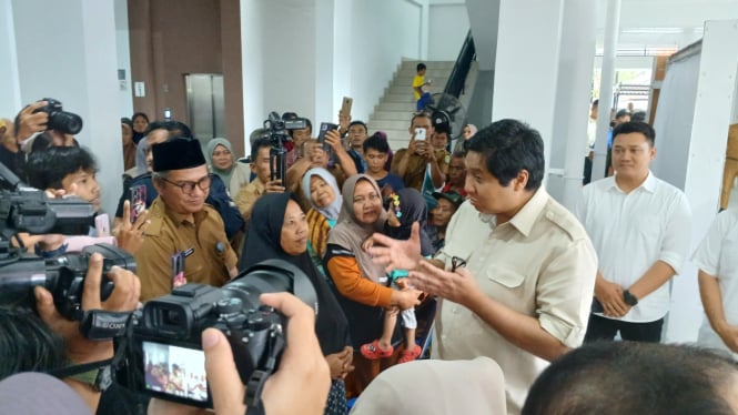 Menteri PKP, Maruara Sirait dan Mendagri Tito Karnavian saat cek rusun di Tangerang