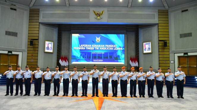 VIVA Militer: 17 Pati TNI AU naik pangkat satu tingkat lebih tinggi