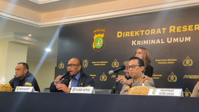 Dirreskrimum Polda Metro Jaya, Kombes Pol Wira Satya dalam konferensi pers di Polda Metro Jaya, Kamis, 16 Januari 2025