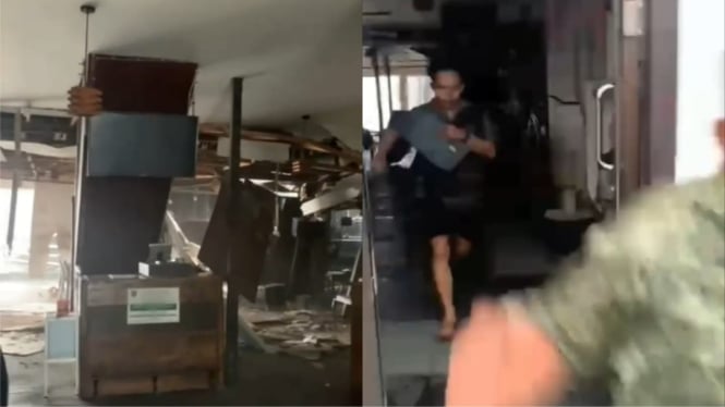 Viral Video Detik-detik Kapal Tongkang Tabrak Tempat Kafe Sampai Hancur