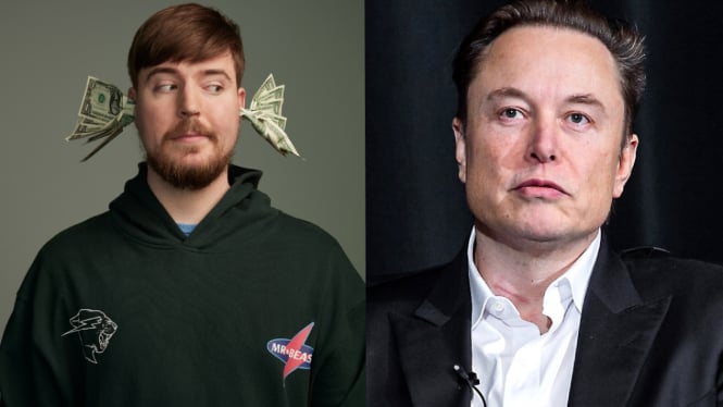 MrBeast dan Elon Musk.