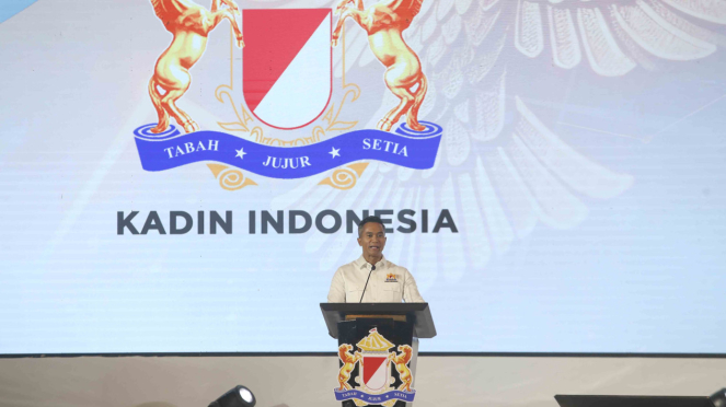 Ketua Umum Kadin Indonesia Anindya Bakrie di Munas Konsolidasi Persatuan Kadin Indonesia