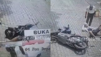 Viral Detik-detik Aksi 'Gercep' Security Komplek Gagalkan Aksi Pencurian Motor, Pelaku Langsung Terkapar Gegara...