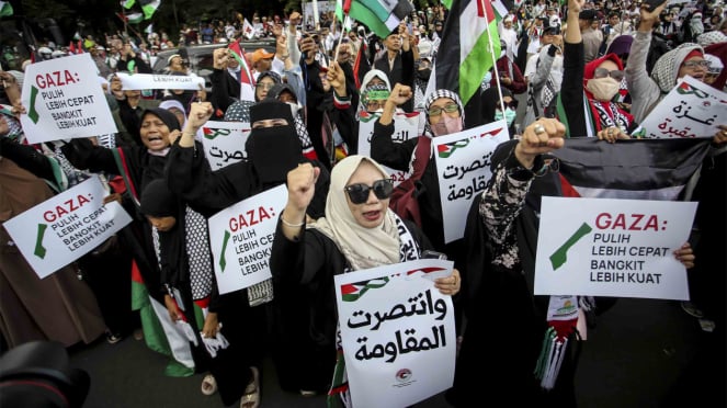 Manifestación en defensa de Palestina tras el alto el fuego