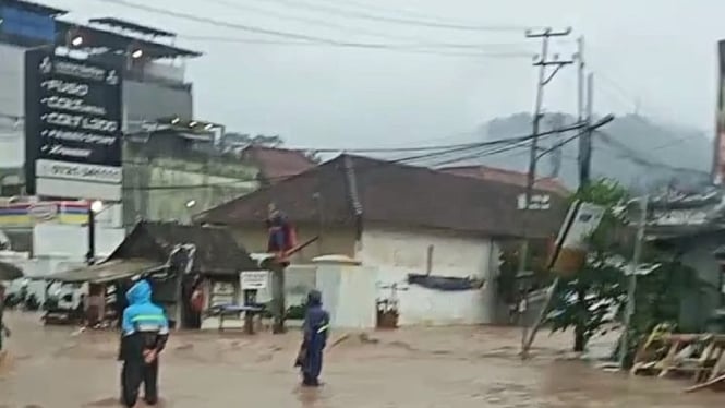 Banjir terjadi di berbagai daerah di Lampung salah satunya di Kota Bandarlampung