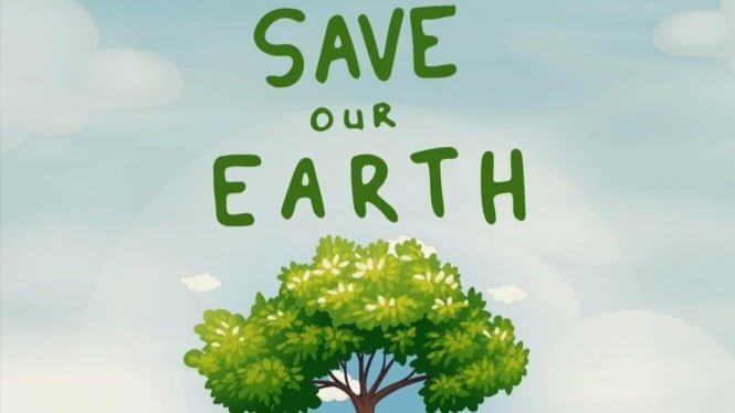 Ilustrasi kampanye Save our Earth