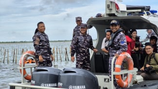  Lanal Banten Akan Bongkar Pagar Laut di Kronjo Banten Selasa Besok