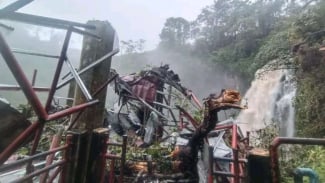 Longsor, Wisata Air Terjun Telun Berasap Kerinci Ditutup Sementara