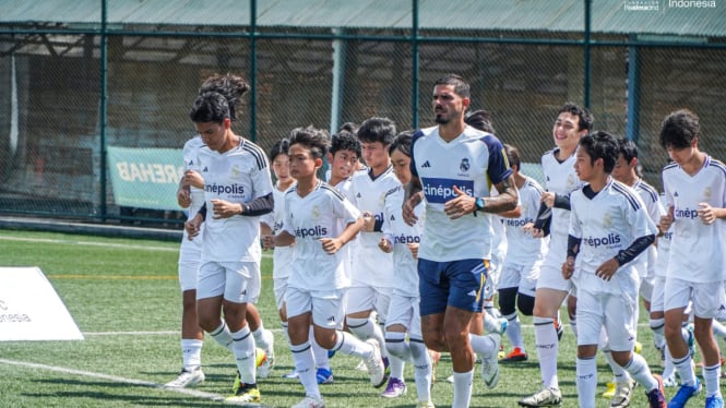 peserta klinik sepakbola Real Madrid Foundation Clinics Indonesia