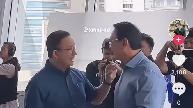 Anies Baswedan dan Basuki Tjahaja Purnama atau Ahok