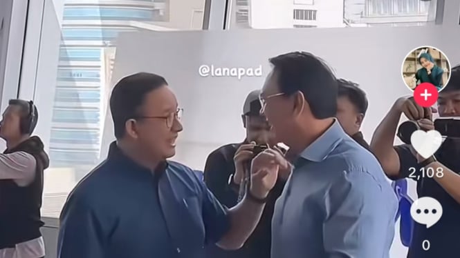 Anies Baswedan dan Basuki Tjahaja Purnama atau Ahok