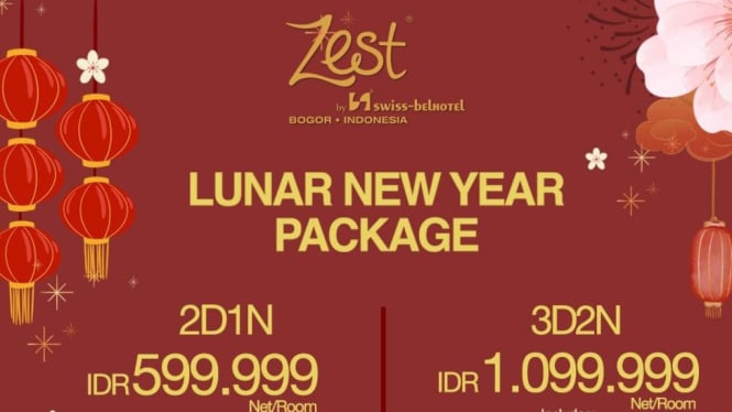 Paket spesial Tahun Baru Imlek menginap di Zest Hotel Bogor