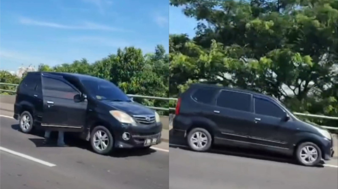 Mengerikan! Detik-detik Mobil Avanza Ini Melaju Sendiri Tanpa Sopir