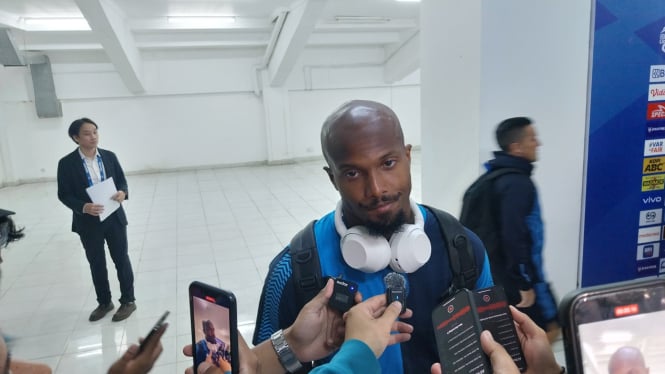 Pemain anyar Persib Bandung, Gervane Kastaneer (foto: Dede Idrus) 