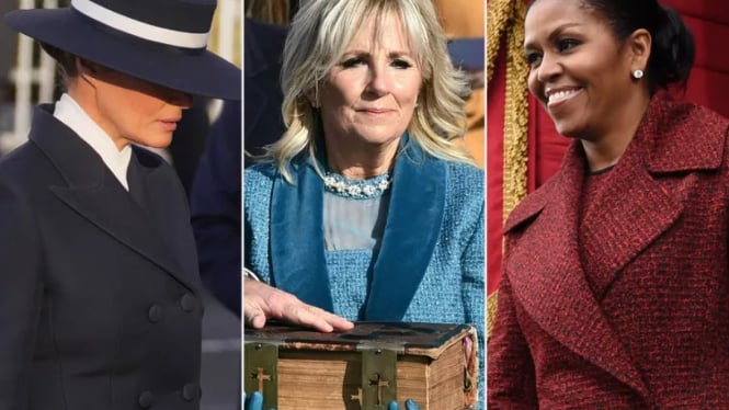 Melania Trump, Jill Biden dan Michelle Obama