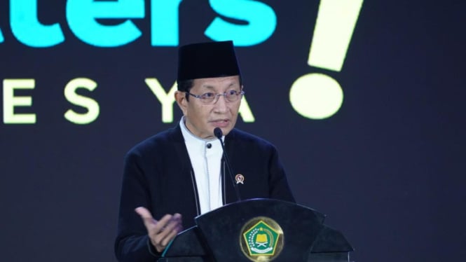 Menag Nasaruddin Umar dalam Rakernas Pendidikan Islam di Jakarta