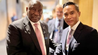 Anindya Bakrie Bertemu Presiden Afrika Selatan di WEF, Gelar Diskusi Persiapan G20