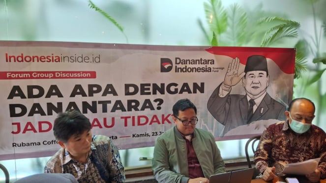 Konferensi pers danantara