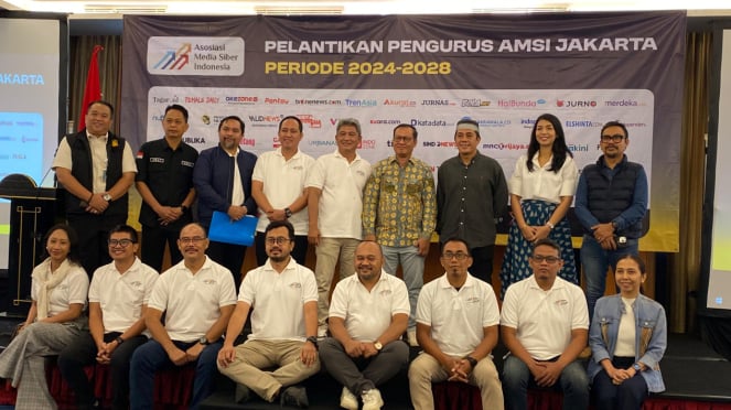 Pengurus AMSI Jakarta yang baru dilantik