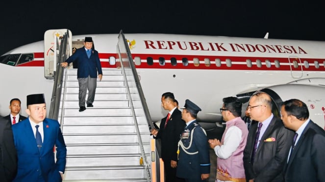 Presiden Prabowo Subianto Tiba Di India