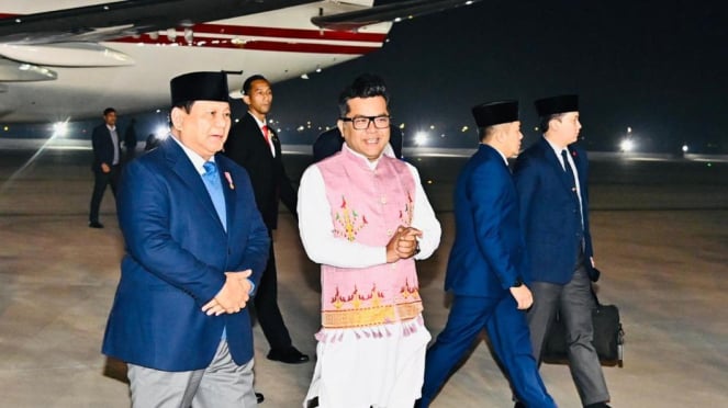 Presiden Prabowo Subianto Tiba di India