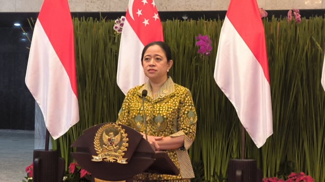 Ejército Central de Yakarta, Presidente del Parlamento Indonesio Puan Maharani en el Complejo del Parlamento, viernes 24 de enero de 2025