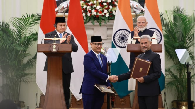 Pertukaran Memorandum of Understanding (MoU) antara Indonesia dan India