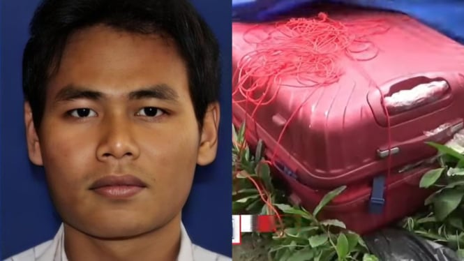 Pelaku yang mutilasi wanita dan dibuang pakai koper merah