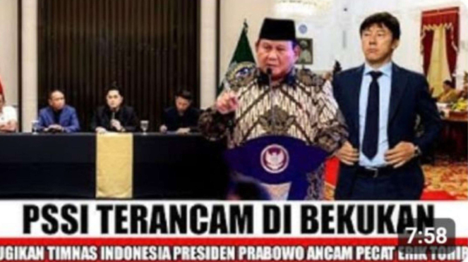 Cek Fakta: Benarkah Presiden Prabowo Akan Bubarkan PSSI Buntut Pecat STY?