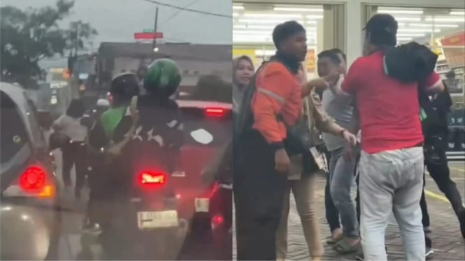 Viral Kurir Online Motor Ini Dikeroyok Gegara Halangi Mobil Ayla Arogan yang Lawan Arah, Warganet Heboh!