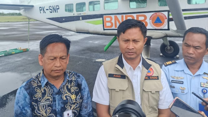 BNPB Sebar Garam dan Kapur di Langit Kalsel Atasi Cuaca Ekstrem