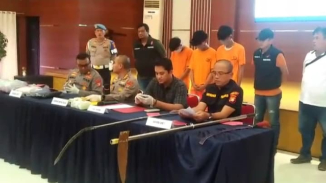 Polisi merilis kasus tawuran maut di Bekasi