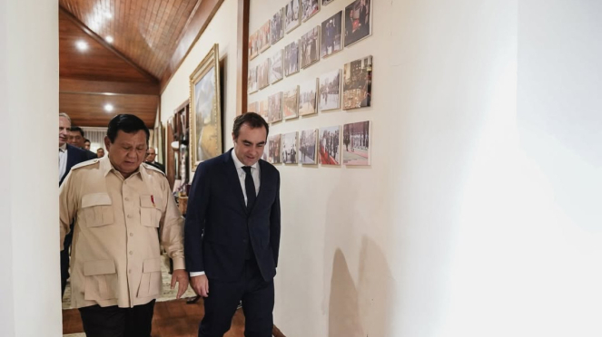 Prabowo Subianto dan Menhan Prancis, Sebastien Lecornu