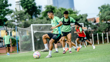 Oktafianus Fernando dalam latihan, Selasa, 4 Februari 2025