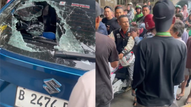 Esta motocicleta rompe el casco con la dirección opuesta del viento